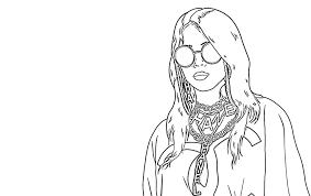 On coloring pages for kids you will find loads of wonderful, free pictures to print and color! Coloring Pages Billie Eilish Print Out Talented Singer