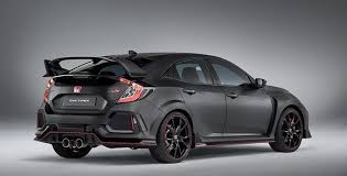 Black And White Hatchback 2019 Honda Civic Rear Honda Civic Hatchback Civic Hatchback Honda Civic Type R