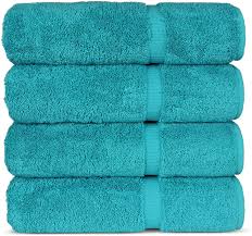 Some people absolutely love them because these look and feel like the. Amazon Com Luxury Hotel Spa 100 Cotton Premium Turkish Bath Towels 27 X 54 Set Of 4 Aqua Kitchen Dining