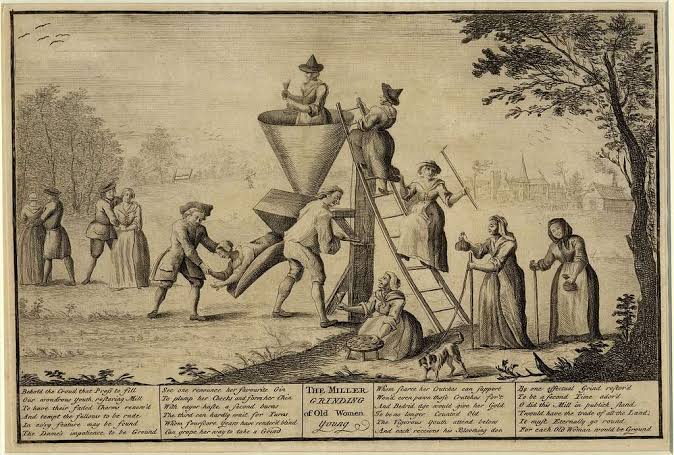 The miller grinding of old women young (BM 1999,0926.4) — PICRYL - Public Domain Media Search Engine