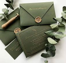Invitations Engraved Wedding Invitation Green Wedding Invitations Wedding Invitations