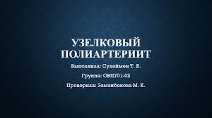 § другие спирохетозы (болезнь лайма, лептоспироз). Uzelkovyj Poliarteriit Prezentaciya Doklad Proekt