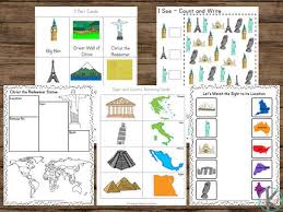 Penny press places please pack 8. Free Famous Landmarks Printable Worksheets