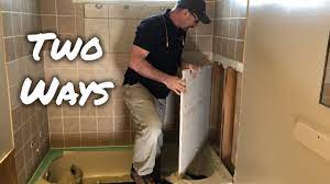 Removing the tiles from a bathroom takes time and effort, but it can also be a satisfying and rewarding job. How To Remove Bathtub Shower Wall Tiles Youtube
