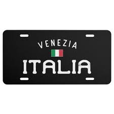 Your license plate must have a decal that shows when the tag expires. Distressed Venezia Italia Venice Italy License Plate Zazzle Com Venice Italy License Plate Venice