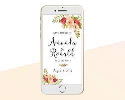 Electronic Save The Date Sms Message Iphone E Card Smartphone Roses Wedding Invitation Phone Electronic Save The Date Electronic Invitations Sms Message