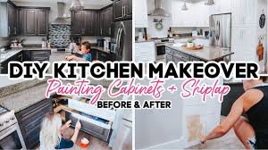 Painting My Kitchen Cabinets Diy Farmhouse Kitchen Makeover On A Budget Youtube In 2020 Diy Kitchen Cabinets Farmhouse Diy Kitchen Makeover