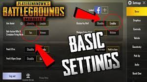 Pubg Mobile Basic Settings Best Settings For Good Aim And Easy Winning In Pubg Must Watch Youtube