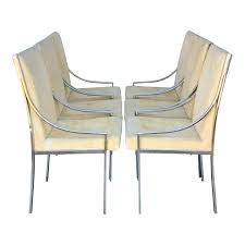 Set Of 6 Chrome Dining Chairs Attributed To Milo Baughman In 2020 Dining Chairs Midcentury Modern Dining Chairs Chrome Chair