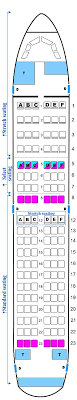 Seat Map Airbus A321 200 Frontier Airlines Random 14 Unique