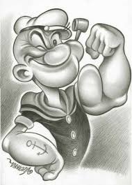  O Marinheiro Popeye Fiu Fiu Cartoon Pencil Drawing Pencil Art Drawings Disney Drawings Sketches