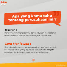 Misi juga merupakan unsur yang paling fundamental dari sebuah visi, karena fungsi dari misi tersebut adalah menjembatani kondisi saat ini. 6 Pertanyaan Jebakan Dan Jawabannya Saat Interview Blog Bikincv