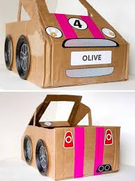 24 Ideas De Como Hacer Un Carro De Carton Carritos De Carton Carton Coches De Caja De Carton