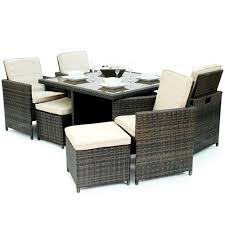 Kontiki Monte Carlo Series 9 Piece Dining Cube Set Patio Dining Set Patio Dining Furniture