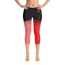 Great part of summer coming? Dots And Bows Minnie Mouse Inspired Leggings Yoga Pants Capris