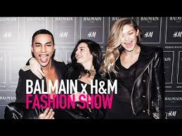 watch balmain x h m fashion runway show full hd modtv