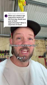 Apprentice First Day