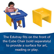 Children S Factory 1188 Edutray Tray Converts Cube Chair To Kids Desk Chair Becomes Toddler Desk Chair Set In Seconds For Daycare Playroom Homeschool Cube Chair Sold Separately Pricepulse