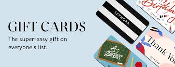 Rewards go fast, so check back often. Gift Cards Egift Cards Sephora