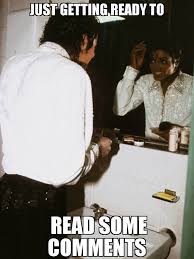 Michael jackson eating popcorn…making facebook comments fun again. Michael Jackson Thriller Meme Popcorn