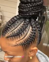It is easy to style ghana braids into a bun. Pinterest Laashai In 2020 Braided Hairstyles Natural Hair Braids Hair Styles