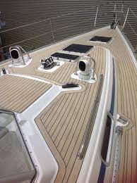 Replacing Boat Floor With Plastic Composite Teak Flooring Teak Yacht Flooring