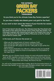 Nov 12, 2021 · 243 green bay packers trivia questions & answers : The Ultimate Green Bay Packers Trivia Book A Collection Of Amazing Trivia Quizzes And Fun Facts For Die Hard Packers Fans Walker Ray 9781953563101 Books Amazon Ca