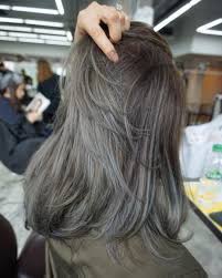 Cool Beige Grey Color Combo Hair Style Designed For This Customer At Number76 Kuala Lumpur Beige Hair Hair Styles Ash Hair Color