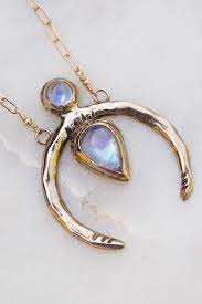 New Moon Moonstone Necklace Crescent Moon Necklace Moonstone Jewelry Rainbow Moonstone Necklace Moon Phase Necklace Bohemian Jewelry Moon Phases Necklace Rainbow Moonstone Necklace Moonstone Necklace