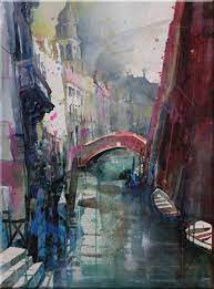 Malen ist reines abenteuer und permanenter persönlicher einsatz, mut und anspannung. Venedig Rio Della Pieta Chiesa San Antonin Jpg Aquarell Stadt Venedig Gemalde Aquarelle Landschaften