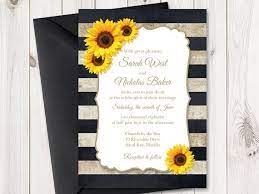 Sunflower Printable Wedding Invitation By Shishkotemplates On Ets Sunflower Wedding Invitations Wedding Invitations Printable Templates Wedding Invitations Diy