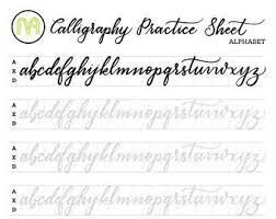 After you've practicing you can move onto turning your own handwriting into hand lettering. Beginner Level 1 Copperplate Calligraphy Alphabet Worksheet With Stroke Guidelines Blank Practice Sheet Digital Download Worksheet Calligraphy For Beginners Worksheets Calligraphy Worksheet Lettering Practice