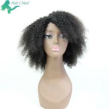 Also, combining straight sharp bangs with freer curly hair or waves and bold color can look good. Cheap Chinese Real Human Hair Afro Kinky Curly Emo Machine Wig Buy Cheap Chinese Wigs China Wig Emo Wig Product On Alibaba Com