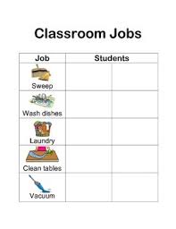 classroom jobs class jobs chart life skills classroom work chores