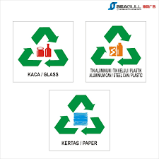 Kitar semula bahan bergantung pada kemampuannya untuk mendapatkan semula sifat yang ada pada keadaan asli atau asal. Recycle Sticker Paper Aluminium Glass Pelekat Kitar Semula Sticker Tampal Pada Tong Sampah å†å¾ªçŽ¯è´´çº¸ Shopee Malaysia