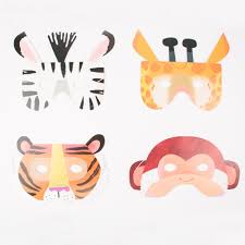 Carnaval Masques 8 Masques Animaux De La Savane My Little Day Accueil culture animaux le ratel, psychopathe des savanes. 8 masques animaux de la savane