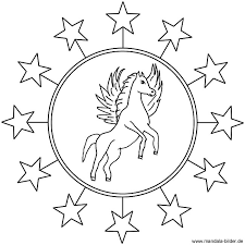 Pegasus Mandala Zum Kostenlosen Ausdrucken Und Ausmalen