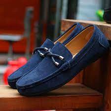 Chaussure Mocassins homme - Suede chaussures homme Bleu - Cdiscount