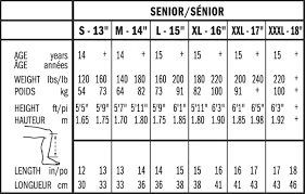 hockey glove sizing chart bauer images gloves and