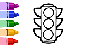 If you like coloring books, you will enjoy this coloring games category. Traffic Light Easy Drawing And Colouring For Kids Artkid Youtube