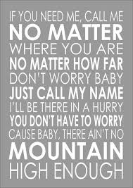 Ain T No Mountain High Enough Marvin Gaye Words Song Lyric Lyrics Music Wall Ebay Great Song Lyrics Love Songs Lyrics Marvin Gaye Lyrics
