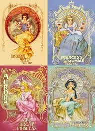 Disney Princess Fan Art Disney Princess Vintage Posters Disney Princess Fan Art Disney Illustration Art Nouveau Disney