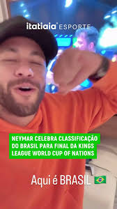 NEYMAR COMEMORA CLASSIFICAÇÃO DO BRASIL PARA A FINAL DA KINGS LEAGUE