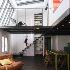 Appartement Atelier Artiste Paris Renovation D Un 40m2 Avec Mezzanine Petit Appartement Appartement Amenagement Appartement