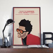 The Weeknd Minimal Lyric Print Minimal Poster Rapper Prints Printable Wall Art Hip Hop Prints Canvas Art Projects Diy Canvas Art Painting Art Projects