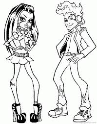 Here is a free coloring page of monster high. Monster High Coloring Sheets Coloring Home