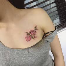 A red rose not only looks pretty but is also a symbol of all things love, passion, and loyalty. Flower Chest Tattoo Designs Arm Tattoo Sites