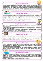 The doctor to the patient: Jokes Worksheets