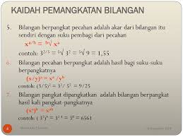 Cara mengubah pangkat pecahan negatif menjadi positif dan sebaliknya. Matematika Ekonomi Oleh Rino Desanto W Ppt Download