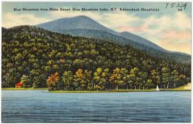 It is comprised of five separate tracts of land in the central adirondacks situated between the communities of indian lake, blue mountain lake, long lake, and newcomb. Blue Mountain From Main Street Blue Mountain Lake N Y Adirondack Mountains Digital Commonwealth